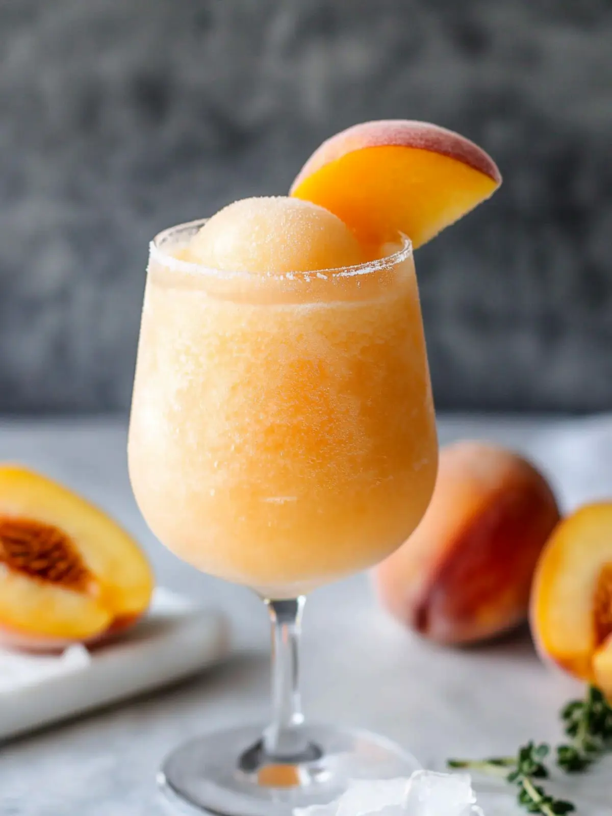 Sip Summer Bliss: The Perfect Frozen Peach Bellini for Hot Days